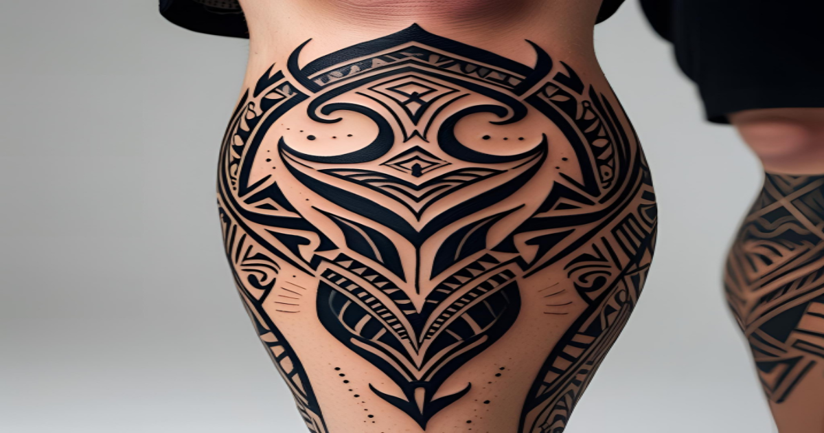 tatuagem tribal na perna significado: força e cultura