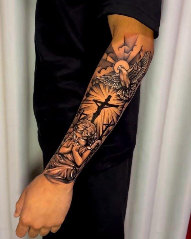 Tatuagem masculina no braço