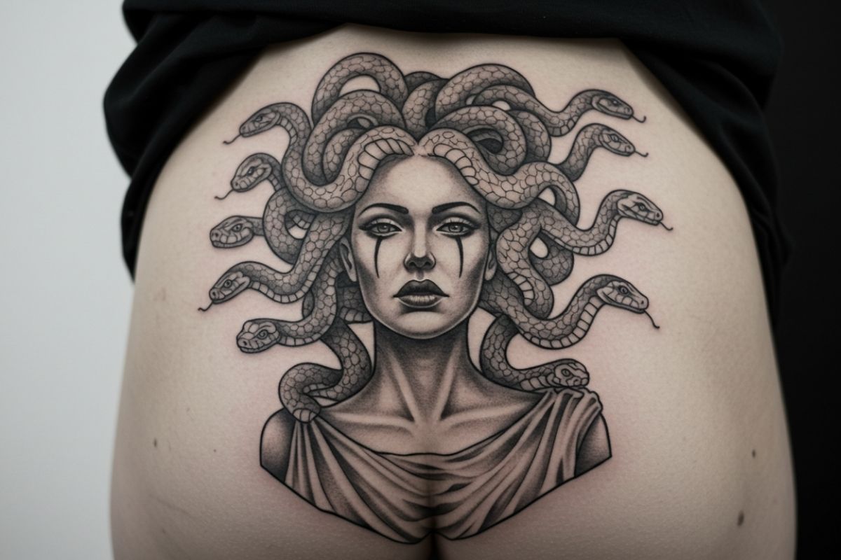 Tatuagens de Medusa Realista