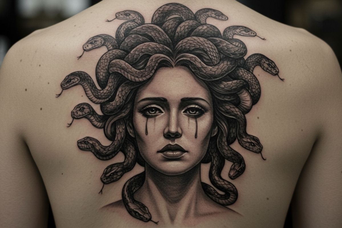 Tatuagens de Medusa Realista
