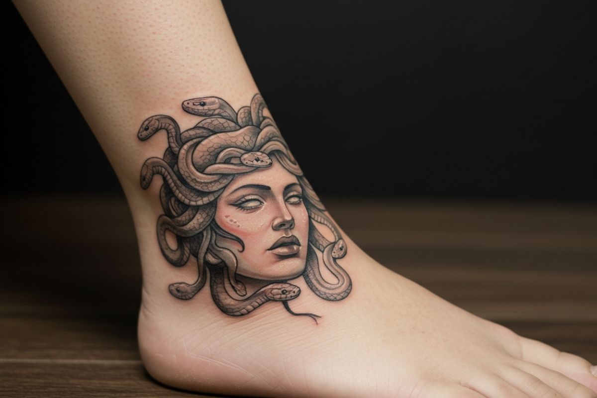 Tatuagens de Medusa Realista