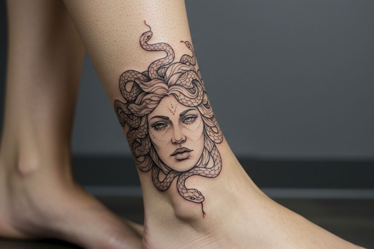 Tatuagens de Medusa Realista