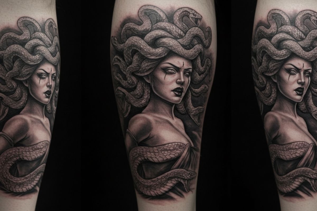 Tatuagens de Medusa Realista