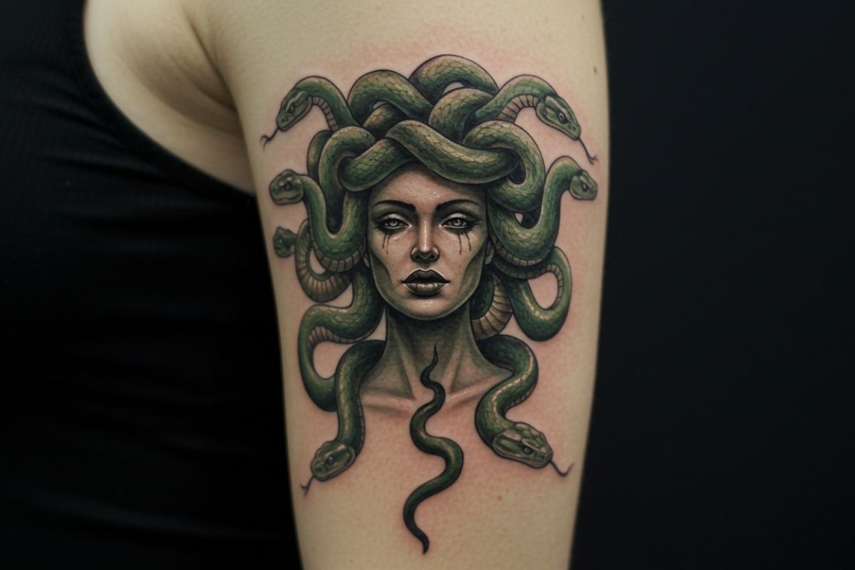 Tatuagens de Medusa Realista