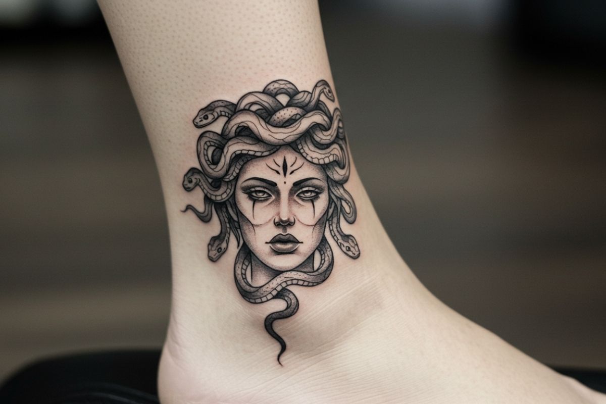 Tatuagens de Medusa Realista