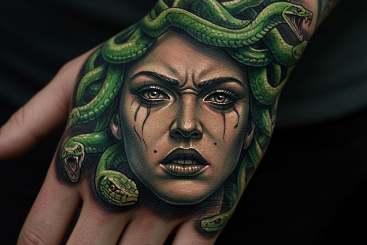 Tatuagens de Medusa Realista