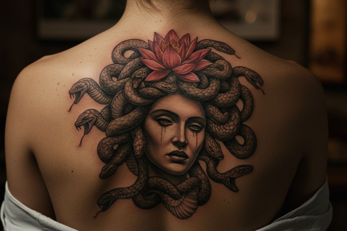 Tatuagens de Medusa Realista