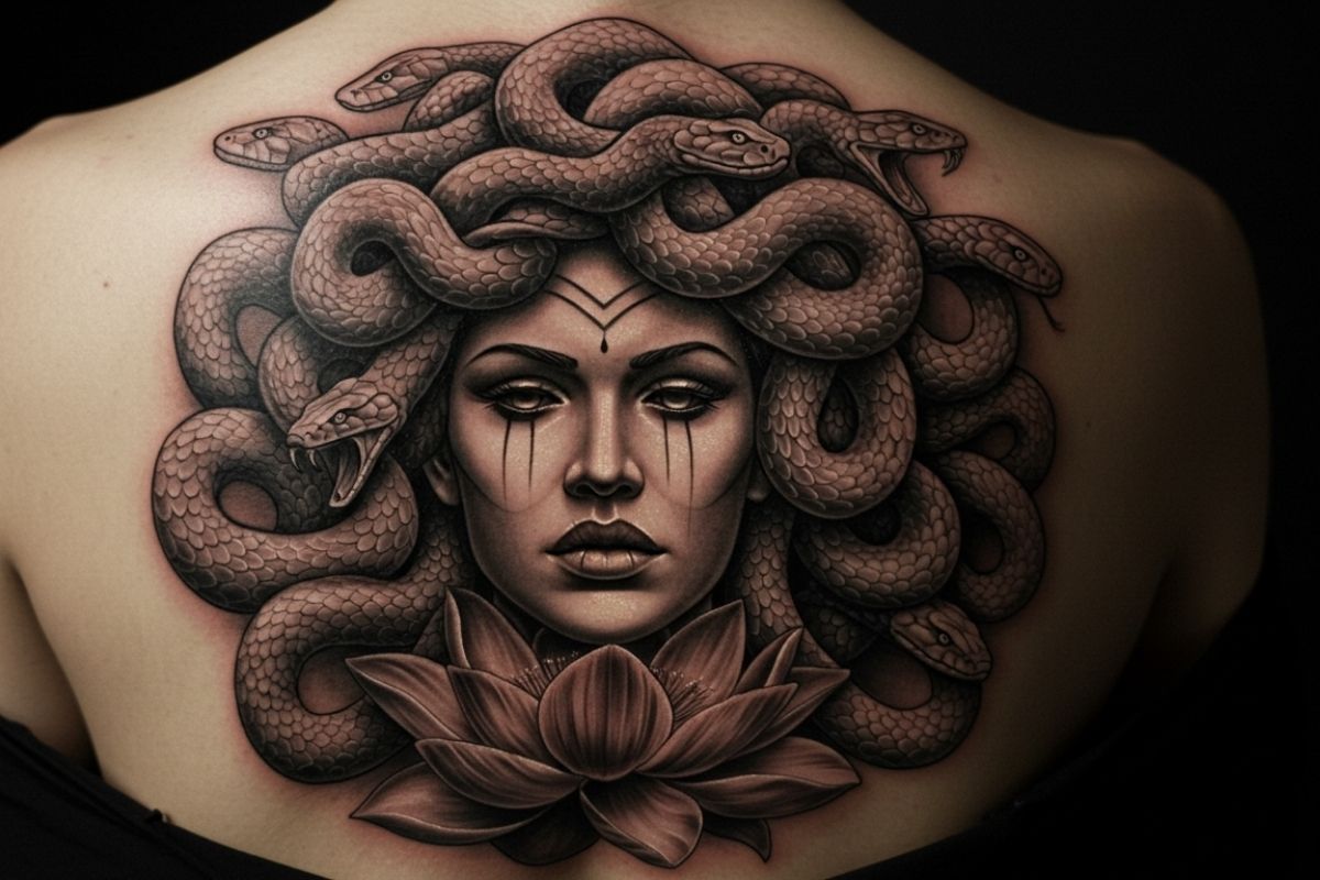 Tatuagens de Medusa Realista