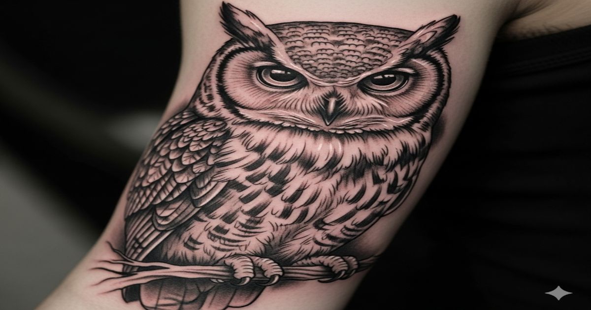 Significado da tatuagem de coruja