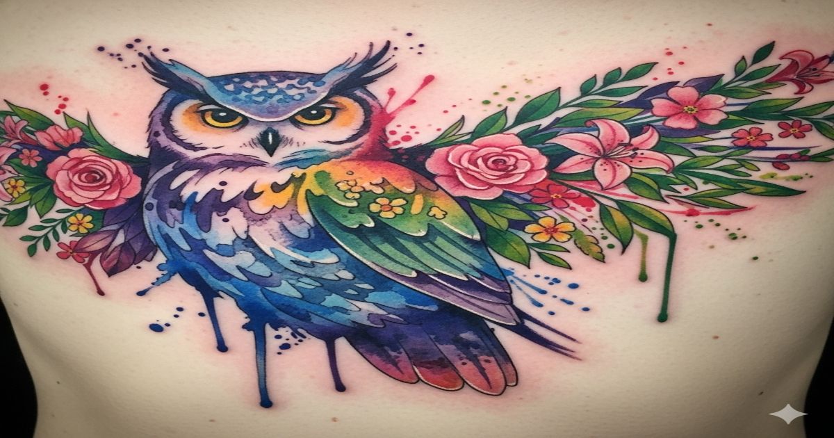 Significado da tatuagem de coruja