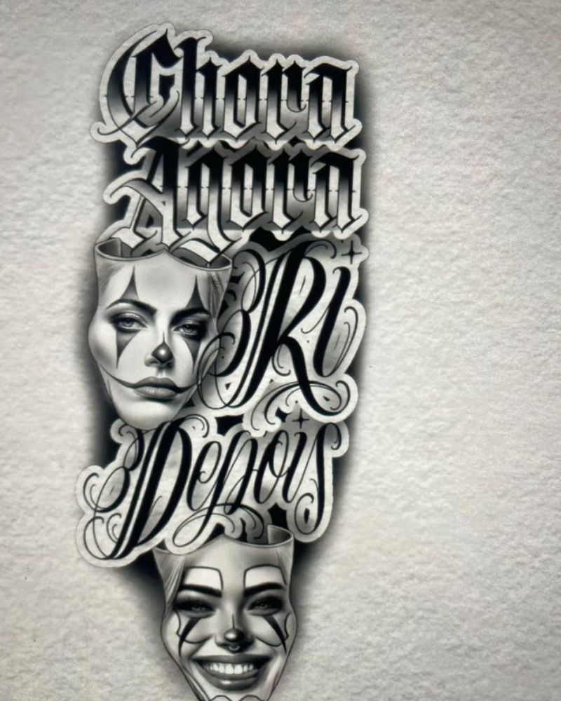 Tatuagem Chora Agora Ri Depois