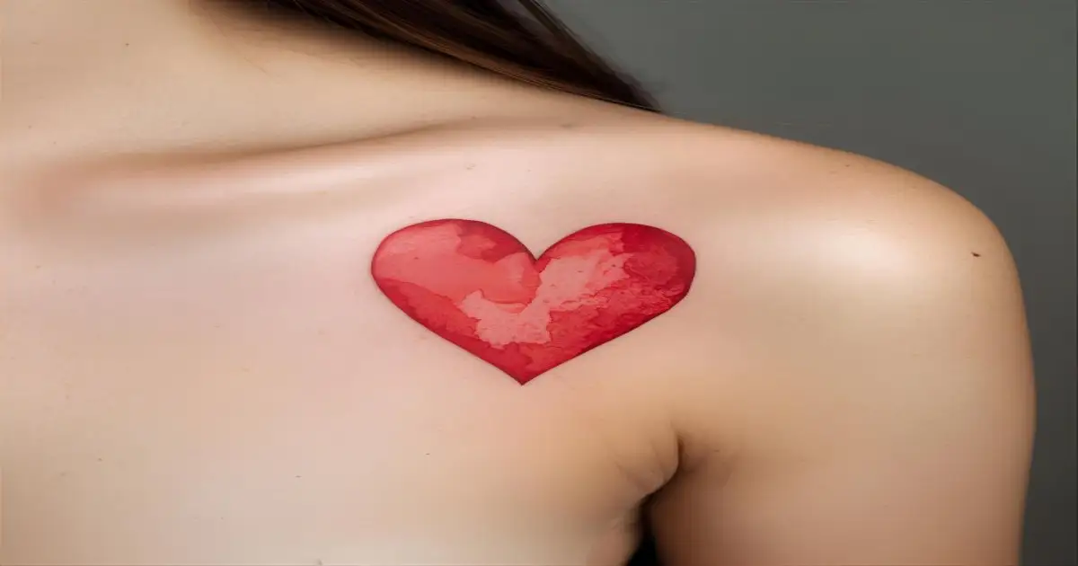Tatuagem de Coração no Ombro Significado