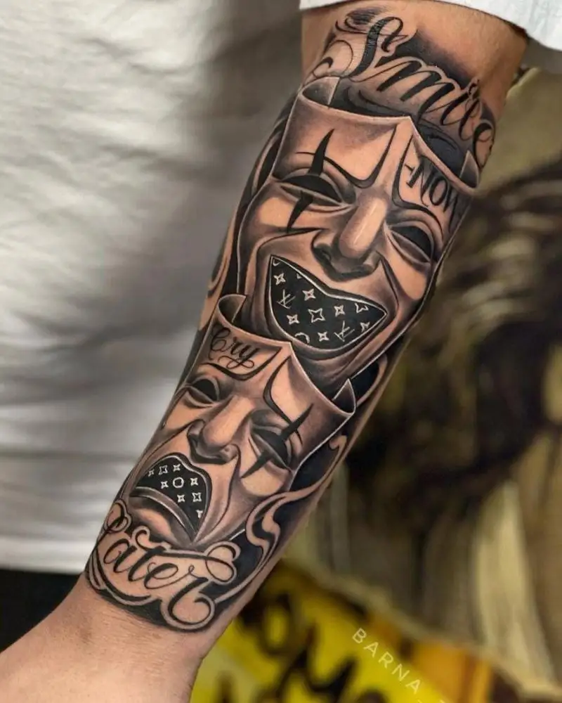 tatuagem Chora Agora Ri Depois