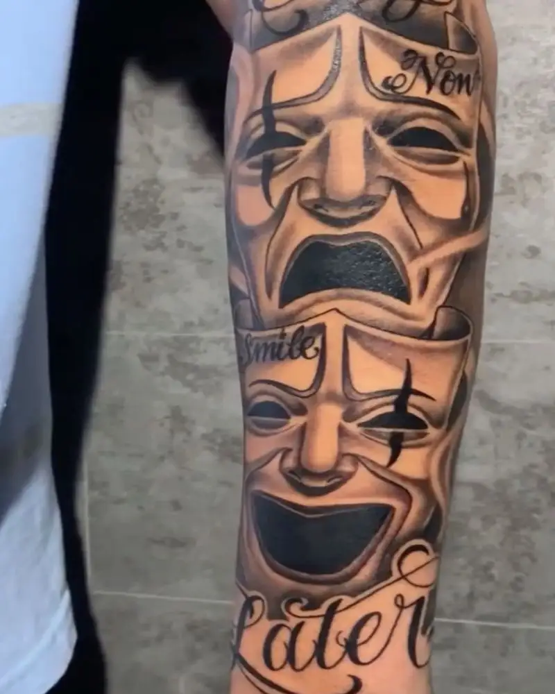 tatuagem Chora Agora Ri Depois