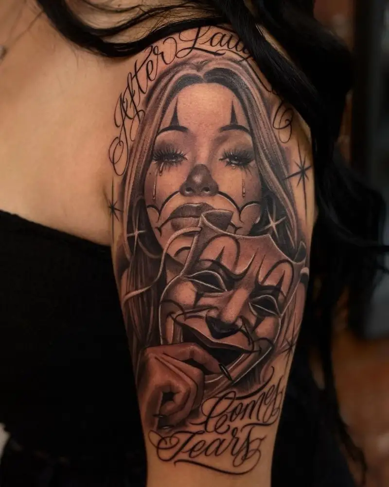 tatuagem Chora Agora Ri Depois