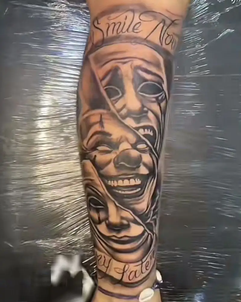 tatuagem Chora Agora Ri Depois