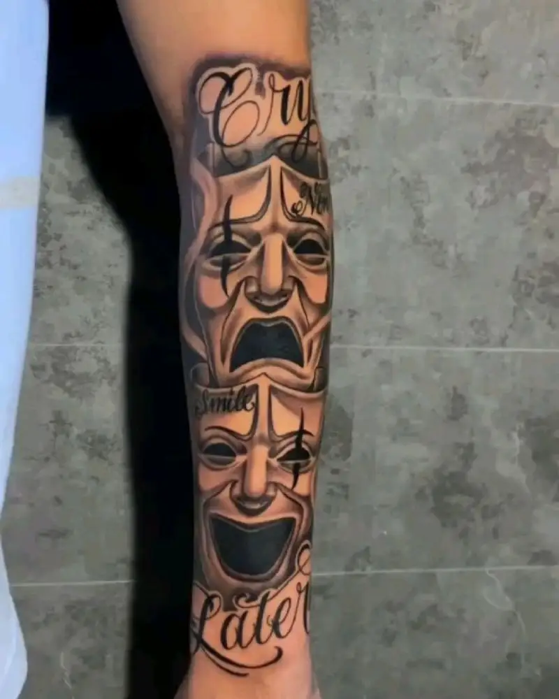 tatuagem Chora Agora Ri Depois