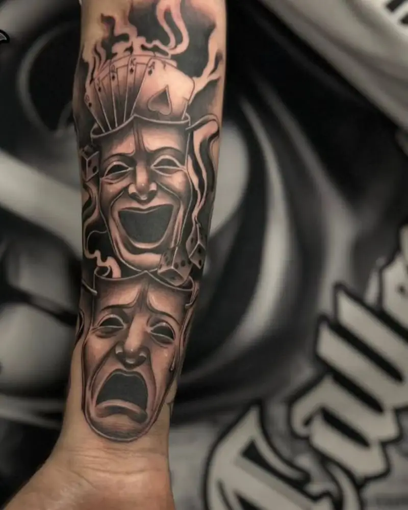 tatuagem Chora Agora Ri Depois