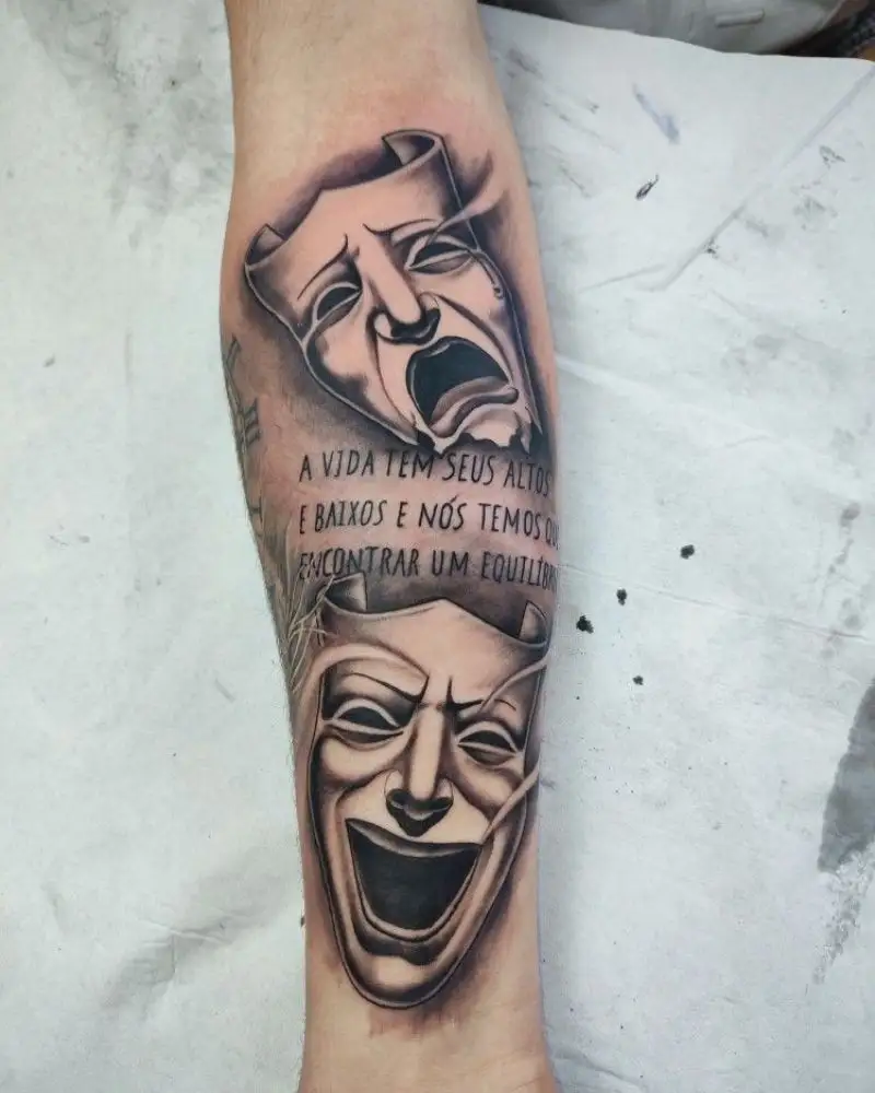 tatuagem Chora Agora Ri Depois